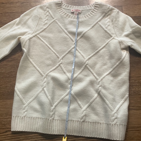 Cream Brook Brothers lambs wool sweater - Picture 5 of 7
